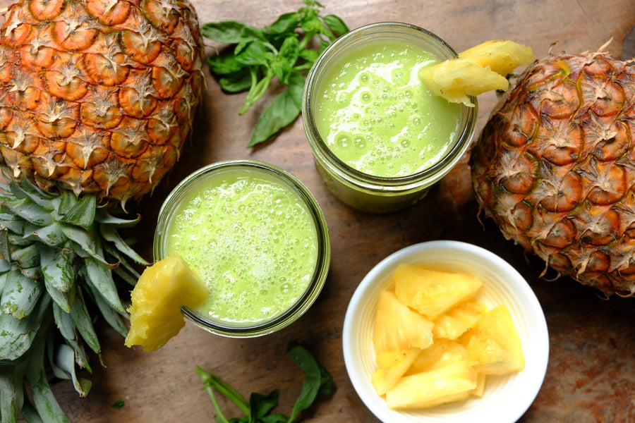 VitaKitchen Recipe: Coconut Pineapple Basil Smoothie